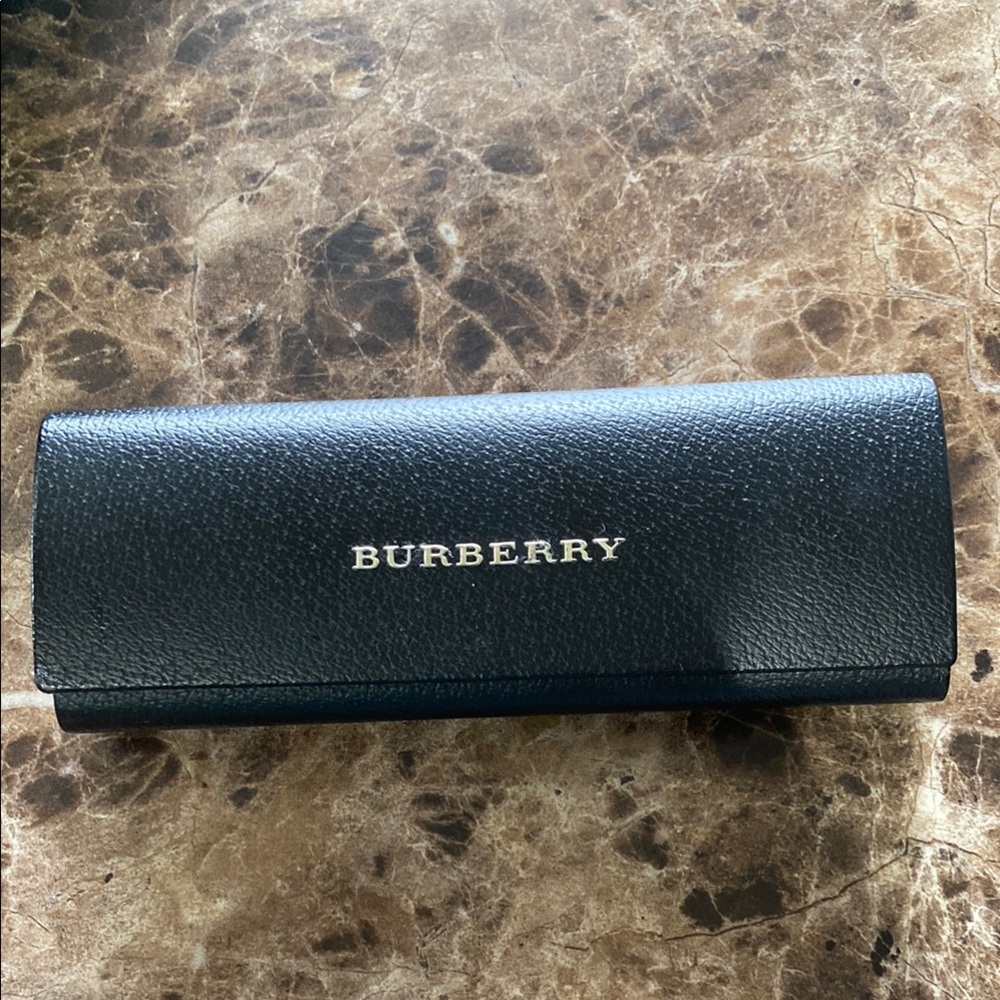 Burberry Black Leather eyeglass case